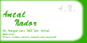 antal nador business card